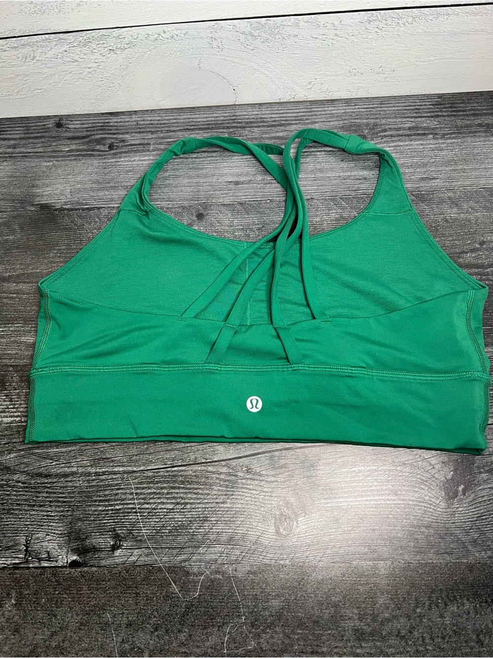 lululemon athletica Emerald Green Strappy Sports Bra - Picture 2 of 2